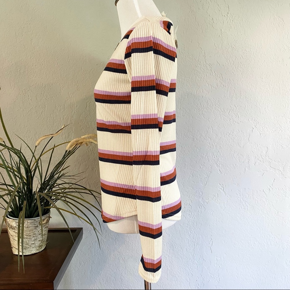 NWT Blu Pepper Day to Day V-neck Ribbed Sweater - Picture 3 of 13